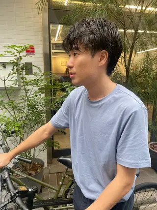 パーマ メンズ レイヤーパーマ、ボブ 小須田ゆあのヘアスタイル