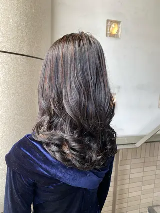 セミロング パーマ 統括マネージャー/ 髪のドクター/前原悟のヘアスタイル