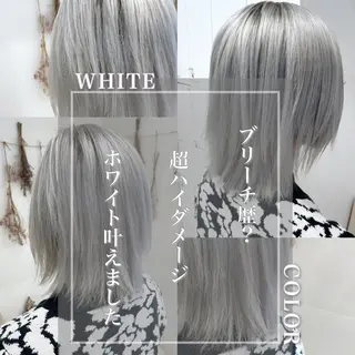 ミディアム カラー 学割 悟 韓国風艶髪縮毛矯正のヘアスタイル