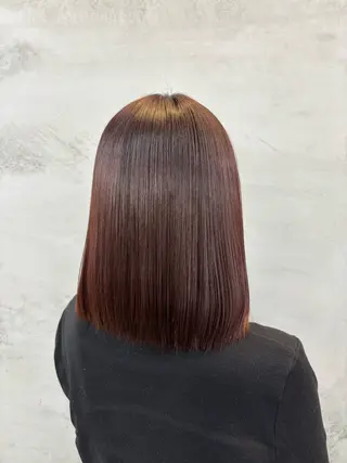 ミディアム カラー 🌷艶感カラー🌷 富施 優花のヘアスタイル