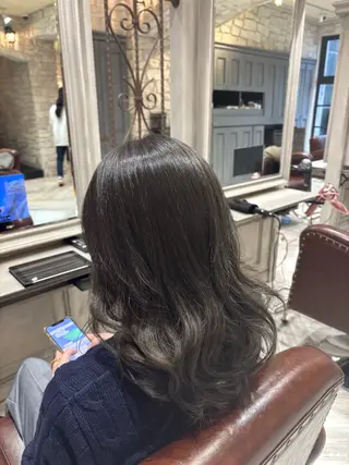 セミロング カラー 🫧‪大滝 いくみ🌿辻堂のヘアスタイル