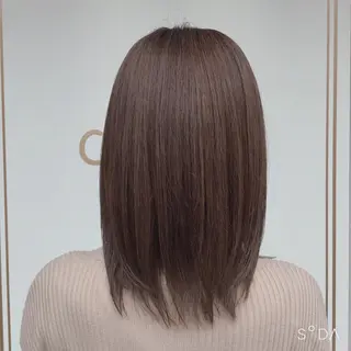 ミディアム カラー 白髪ぼかしハイライト 💫ミネ ヒロシのヘアスタイル