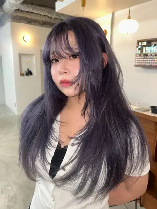 ロング カラー 大阪梅田/ イマムラミヅキのヘアスタイル