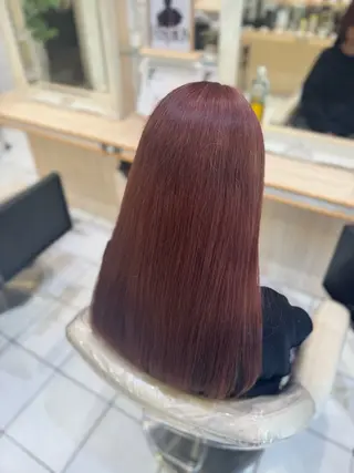 ロング ハイトーンカラー 髪質改善カラーノトのヘアスタイル