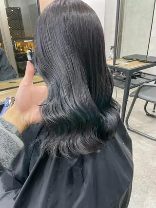 ミディアム カラー パーマ ヘアアレンジ メンズ キッズ ネイル マツエク・マツパ アイブロウ カラー特化サロン Eir心斎橋のヘアスタイル