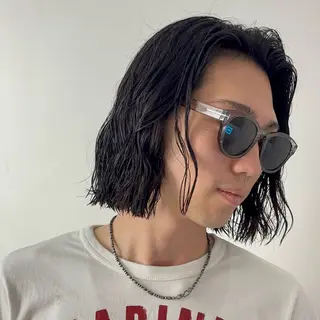 ミディアム パーマ メンズ men's/perm colorDaijuのヘアスタイル