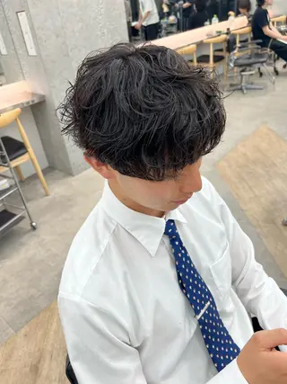 パーマ メンズ 🌀toa/波巻き✨ /メンズパーマ／栄のヘアスタイル