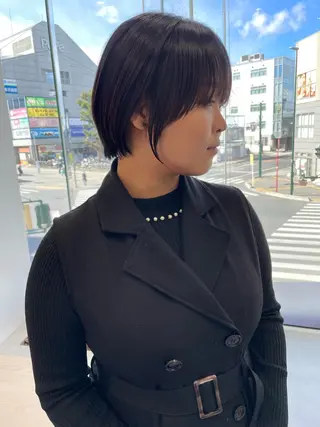 ショート カラー DECORA SORAN【本川越】所属・韓国/顔周り/ボブ/ ショート/大川陽太のヘアスタイル