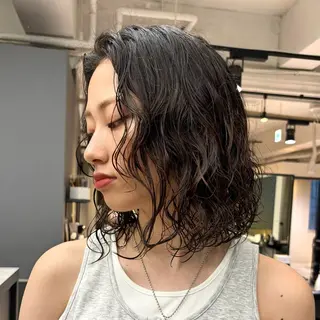ミディアム 木村 泰晟のヘアスタイル