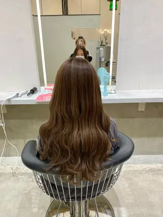 ロング カラー DEAN所属・KEIGO/パーマ ハイトーン/DEANのヘアスタイル