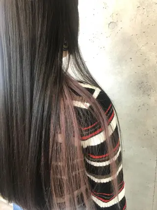ロング カラー にった みずきのヘアスタイル