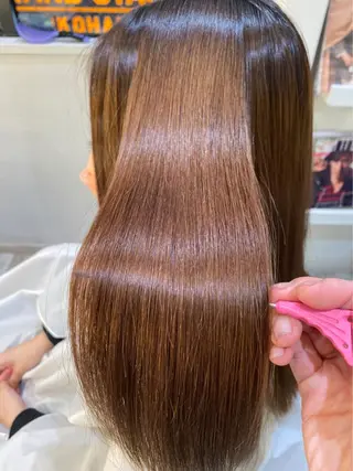 ロング ミユ🎀ヘアメ 🎨デザインカラーのヘアスタイル