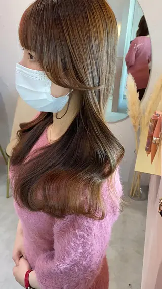 ロング カラー 新宿/髪質改善/ボブ 韓国レイヤー大重聖斗のヘアスタイル
