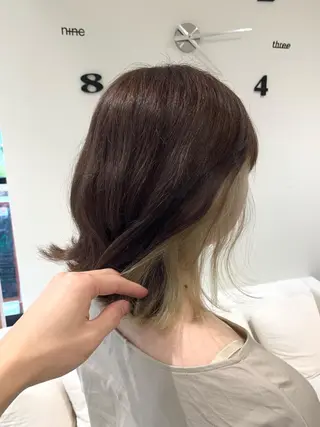 ミディアム カラー 松吉 純平のヘアスタイル