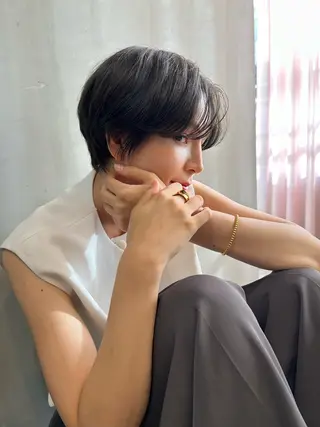 ショート カラー ショート/ボブ専門 宮脇美奈/南船場のヘアスタイル