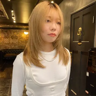 ミディアム ◽️モードヘア◽️ SHOUTOのヘアスタイル