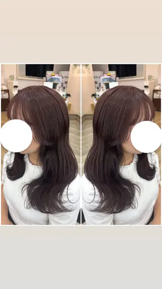 セミロング 宮島 梨央のヘアスタイル