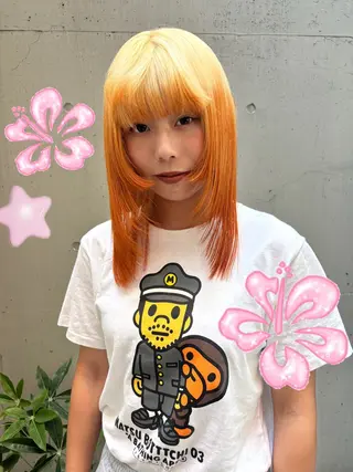 ミディアム ✩似合わせカラー /レイヤー✩momoのヘアスタイル