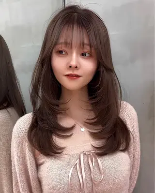 ロング カラー 韓国ヘア×髪質改善 サロンmareのヘアスタイル