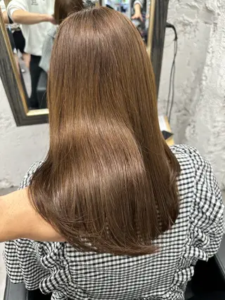 セミロング カラー ヘアアレンジ 久米 治仁のヘアスタイル