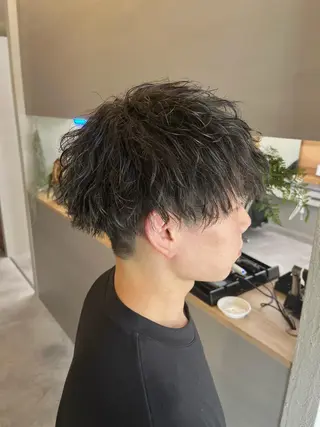 ショート パーマ メンズ Salon de  COCO所属・Yuka /ツヤカラー✨のヘアスタイル