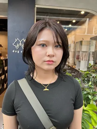 ミディアム カラー dogstar小林諒 レイヤーのヘアスタイル