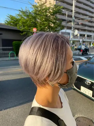 ショート カラー ヘアアレンジ hair & spa Nalu所属・hair & spa Naluのヘアスタイル