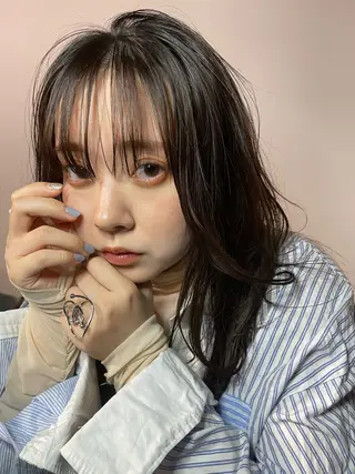 カラー La fith hair ray 札幌店所属・顔まわり/W カラー/リョウのヘアスタイル