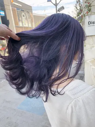 ロング カラー メンズ キッズ 💟Chloe原宿店 🩶ハイトーンのヘアスタイル