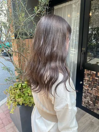 ロング カラー ヘアアレンジ あおい 🍒暖色カラーのヘアスタイル