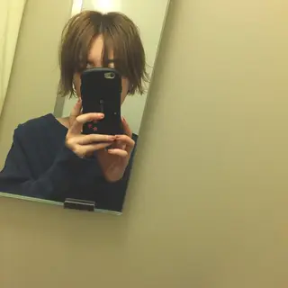 ショート 黒田瀬奈/ボブ まろやかベージュのヘアスタイル