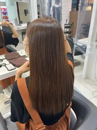 ロング カラー パーマ 【暖色カラー特化】 中山由梨のヘアスタイル