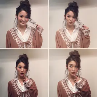 ロング ヘアアレンジ graxi'    グラシー所属・ブリーチ/ハイトーン SERINAのヘアスタイル