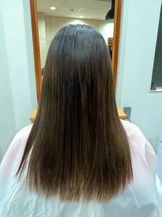 ロング 髪質改善/縮毛矯正/ 超高濃度水素ケアのヘアスタイル