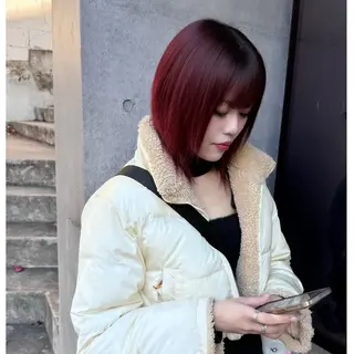 ミディアム カラー LOTTA CUCCI所属・miyu /トレンド カラー×艶髪のヘアスタイル