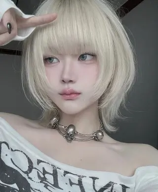 ショート 🖤ウルフ×ハイ トーン🖤KOYAのヘアスタイル