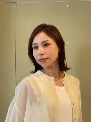 ミディアム カラー モテ🤍ヘア 🖤gene川島のヘアスタイル