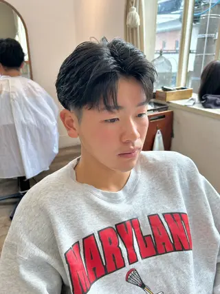 メンズ Luce横浜店所属・yuu 🪴 透明感 カラー/メンズパーマのヘアスタイル