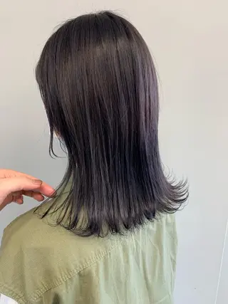 ミディアム カラー theF___ yukoのヘアスタイル