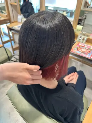 ミディアム desirbeaux 佐藤愛のヘアスタイル