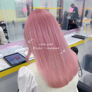 ロング カラー 🤍韓国ワンホンヘ ア SHIONE🤍のヘアスタイル