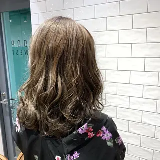 セミロング カラー 原山 直人のヘアスタイル