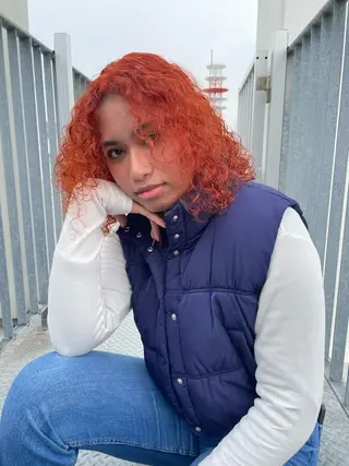 ミディアム カラー lani hair salon所属・SHOTO ハイトー ン/デザインカラーのヘアスタイル