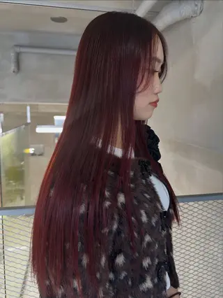 ロング 🎀暖色カラー🎀 おかだみほのヘアスタイル