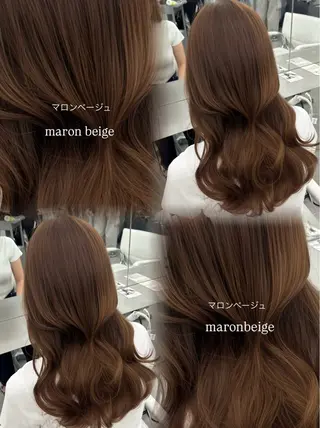 ロング カラー 韓国ヘア/顔周り ヘアセット/加藤優里のヘアスタイル