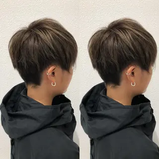 ショート 岸 保奈美のヘアスタイル