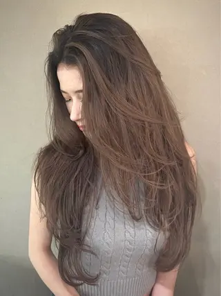 ロング カラー 💖難波レイヤー カット💖ツバサのヘアスタイル