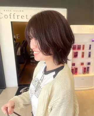 ショート カラー 辻 那美樹/似合わせ ヘア/髪質改善のヘアスタイル