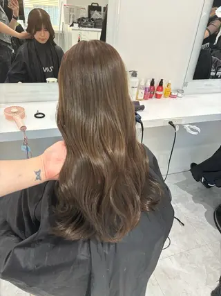 ロング 都内1優しい🤍透明 感カラー🤍サツキのヘアスタイル