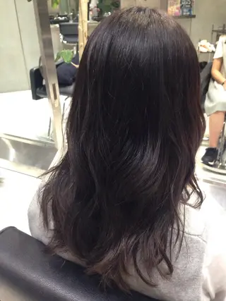 セミロング ロング カラー ヘアアレンジ 片山 千晴のヘアスタイル